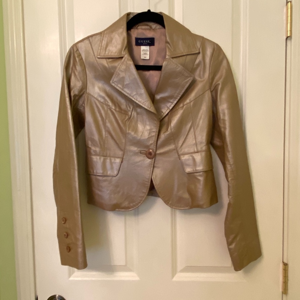 Guess biker leather jacket